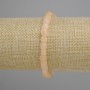 Bracelet Citrine pressed cube beads, 5–6 mm diameter, 18 cm length, stretch