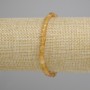 Citrine Faceted Cube Bracelet, 4x4 mm, length 18 cm, elastic