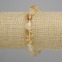 Citrine Faceted Bead Bracelet, diameter 9-12×8-9 mm, length 18 cm ±, on elastic