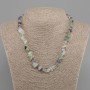 Fluorite chip necklace, 5–12×3–5 mm, length 45 cm with 5 cm extender chain