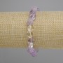 Amethyst tumbled bracelet, diameter 7.5-9-8-9 mm ±, length 18 cm ±, stretch