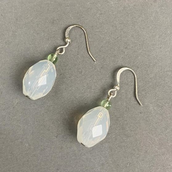 Opalite Earrings, 35 mm length+