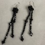 Earrings made of Czech crystal, length 90 mm+
