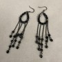 Czech Crystal Earrings, length 90 mm+