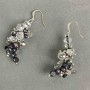Earrings 'Pearls Czech Crystal', length 50 mm +