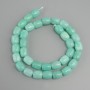 Aquamarine barrel beads, diameter 11×10–10.5 mm, length 37 cm+