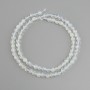 Moonstone Opalite Beads, Faceted Round Beads, 4 mm diameter, 37 cm length