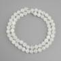 Adularia beads, faceted round, 6 mm diameter, length 38 cm ±