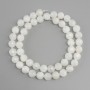 Adularia faceted beads, 8 mm diameter, 39 cm length