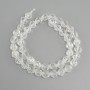 Rock Crystal Beads Faceted, 8.5×8 mm, length 37 cm +/-