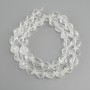 Rock Crystal Beads Faceted 10x9mm