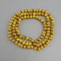 Yellow Tiger's Eye Beads (Synthetic) Smooth Sphere, 8 mm Diameter, Approx. 80 cm Length on Beading Line