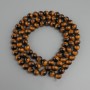 Tiger's Eye Beads (per piece) Smooth round bead, 10 mm diameter ±, 80 cm length ± on beading thread