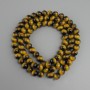 Tiger's Eye Beads (Synthetic) Smooth Round Beads, 10mm Diameter ±, 80cm Length ±, on Monofilament