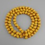 Beads Yellow Tiger's Eye (per piece) smooth round bead, 10 mm diameter, 80 cm length on thread