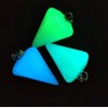 Pendant 'Pendulum' Glow-in-the-dark Blue Onyx 14×22×30± mm