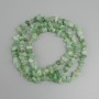 Jade nugget beads, diameter 6-11×3-6 mm, 5 mm ±, length 78 mm ± on thread