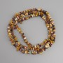 Mookaite Jasper Chip Beads, diameter 6-9×1-3 mm, length 78 mm on thread