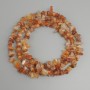 Carnelian Chip Beads, diameter 6-14×4-6 mm, 5 mm±, length about 78 mm on thread