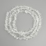 Rock Crystal Chip Beads, diameter 7-15×3-6 mm, length 78 cm ± on thread