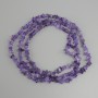 Amethyst chip beads, 4–8×1.5 mm, length 80 cm ± on thread