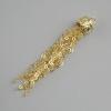 Price per 1 pc. Pendant 'Chains' in golden metal, 8 mm diameter, 50 mm length ±