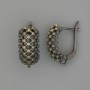 Bronze-colored ear wires for earrings, 18×8 mm (pair)