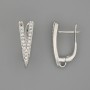 Ear Wires for Earrings, Silver-Tone Metal, 20×6 mm – Pair