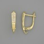 Gold-tone ear wires 20×3 mm – pair