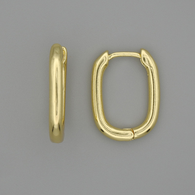 Gold-toned Ear Wires for Earrings 18×2.5 mm - Pair