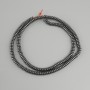Hematite Rondelle Beads, 4×2 mm diameter, 40 cm strand