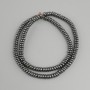 Hematite rondelle beads, 4x2 mm, length about 40 cm