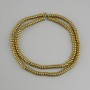 Hematite rondelle beads, 4x2 mm ±, gold color, length 40 cm+