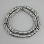 Hematite Rondelle Beads, diameter 8x2 mm, color Silver, length 40 cm+