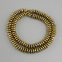Hematite Rondelle Beads, Gold Color, 8x3 mm, Length 40 cm+