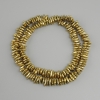 Hematite Beads, Chip Shape, Gold Color, Diameter 7–9×2–3 mm, Length 40 cm ±