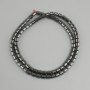 Hematite Cylindrical Beads, 4×4 mm diameter, 40 m length ±