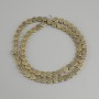 Leaf-shaped Hematite Beads, 6 mm Diameter, 40 cm Length ±, Light Gold Color