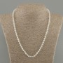 Adularia Necklace with Faceted Cube 4x4 mm, 50 cm length ± with clasp