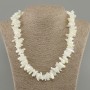 Necklace of Mother-of-Pearl Chips, diameter 12-18×3-6 mm, length 50 cm ± with clasp