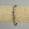 Pyrite Faceted Cube Bracelet, 4x4 mm, 18 cm length, stretch cord
