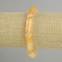 Citrine Cylinder Bracelet, 18x8 mm diameter, 18 cm length, elastic