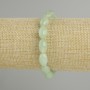 Jadeite Grain Bead Bracelet, 12×5×8 mm, stretch, length 18 cm