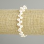 Bracelet with Freshwater Pearls, diameter 6–7×5 mm, length 18 cm, on elastic stretch base