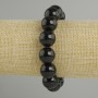 Bracelet Agate pressed smooth beads, 14 mm diameter ±, 18 cm length ±, stretch