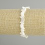 Moon-shaped Mother-of-Pearl Bracelet, diameter 12×8–9 mm, length 18 cm, elastic
