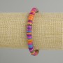 Bracelet with Scarfarka shell rondel, diameter 6×1.5–2 mm, length about 18 cm (stretch base)
