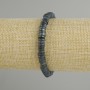 Bracelet with Scafarka shell rondelle beads, diameter 6×1, 5-2 mm ±, length 18 cm ±, stretch