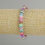 Skafarka Shell Rondelle Bracelet, diameter 6×1.5–2 mm, length 18 cm ± stretch