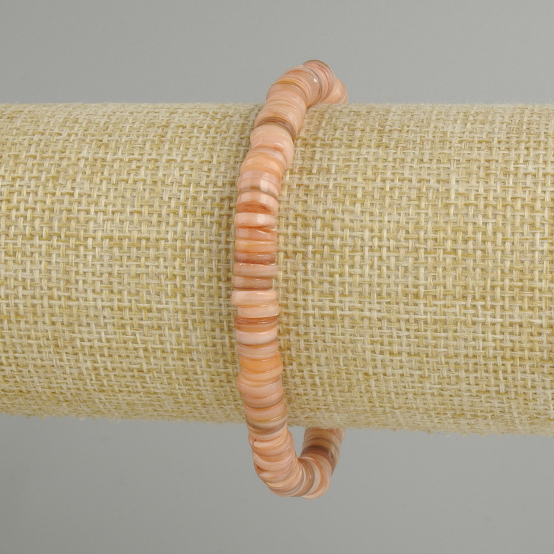 Bracelet with Skafarka shell rondels, 18 cm